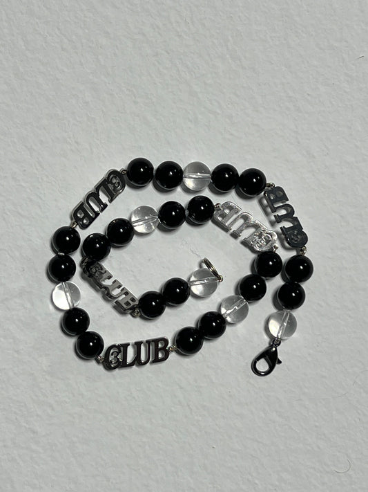 The "Gotham City" Necklace (Black/Silver)