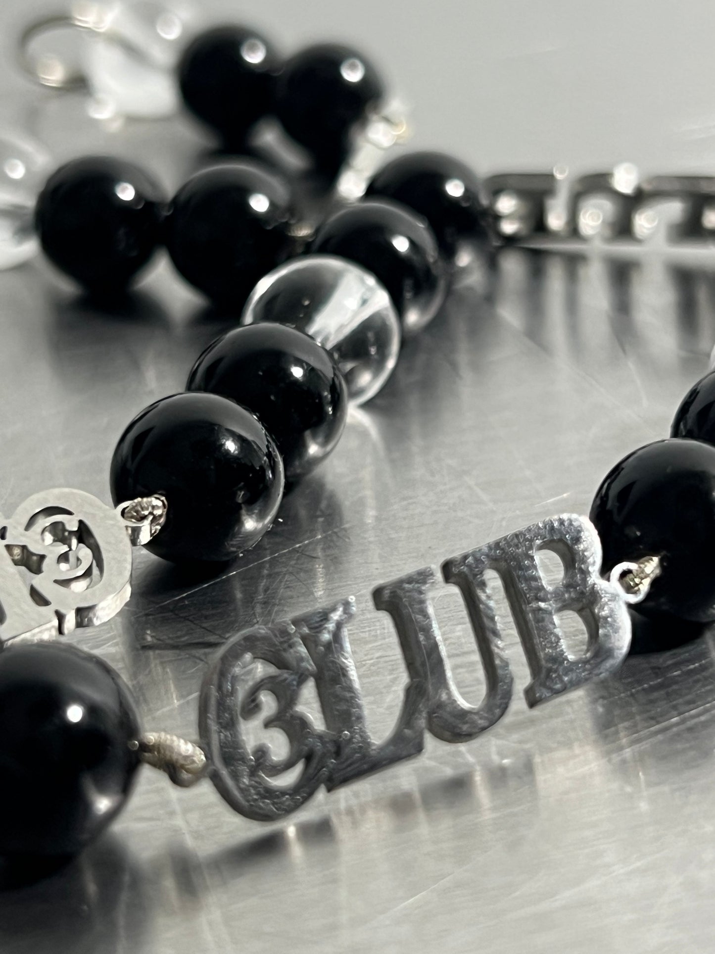 The "Gotham City" Necklace (Black/Silver)